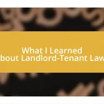 What I Learned About Landlord-Tenant Laws