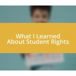 What I Learned About Student Rights